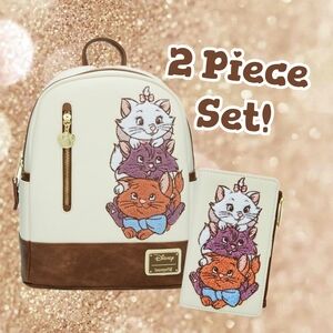 Disney Aristocats Backpack and Wallet Set